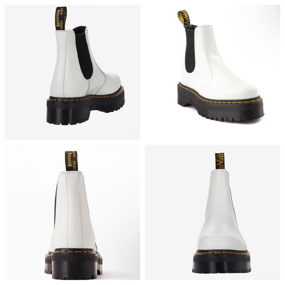 NWT Dr Marten 2976 Smooth Leather Quad/Platform Chelsea Boots - Picture 6 of 16